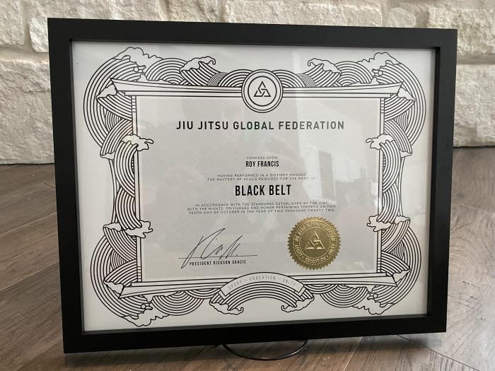 Black Belt Certificate