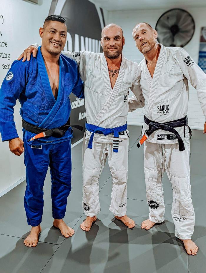 Blue belt · February 2, 2021 · Promoted by Chep Panuwat Krummel