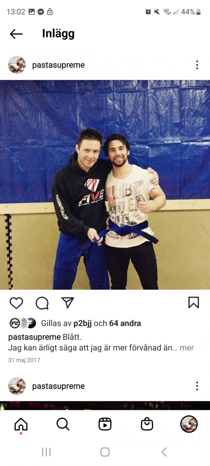 Blue belt · May 31, 2017 · Promoted by Anders Xu
