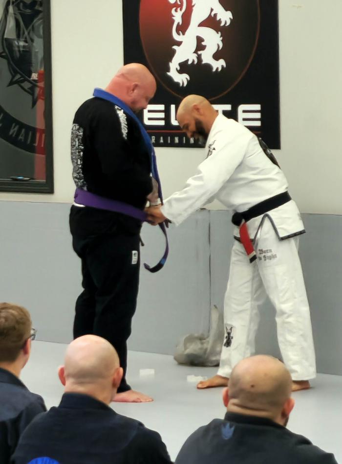 Purple belt · December 20, 2022 · Promoted by Hector Rosario