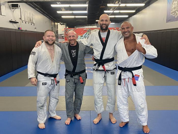 Over 80 years of BJJ between us 4.