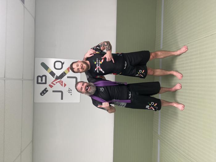 Purple belt · December 15, 2022 · Promoted by Bohdan (Bo) Walaszek (up to p2). Travis Kalbaugh (p3)