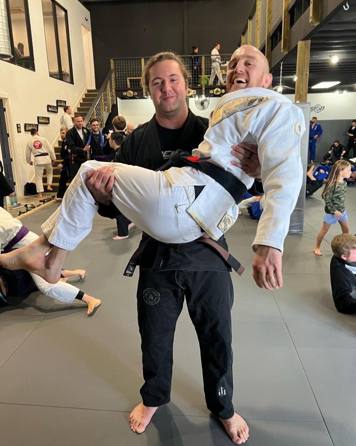 Professor Josh’s first Brown belt he promoted at Precision Martial Arts Flowood: Cullen Burnett