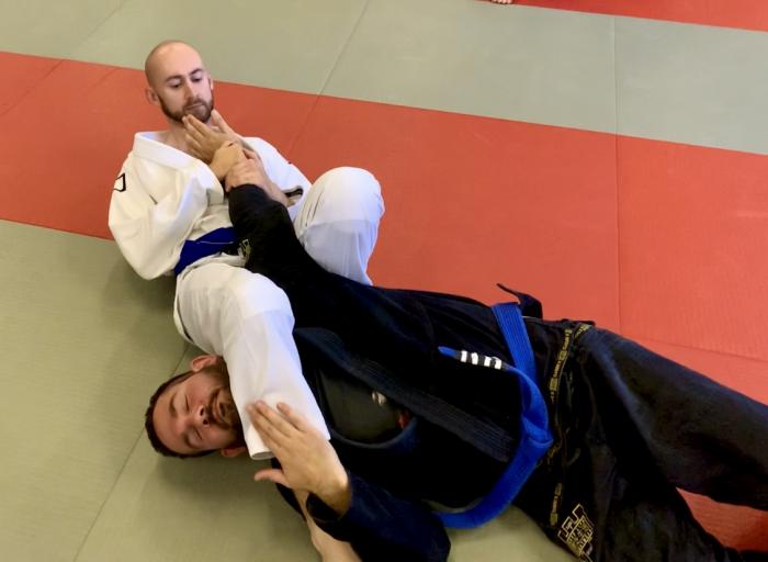 Practicing Armbar in Gi