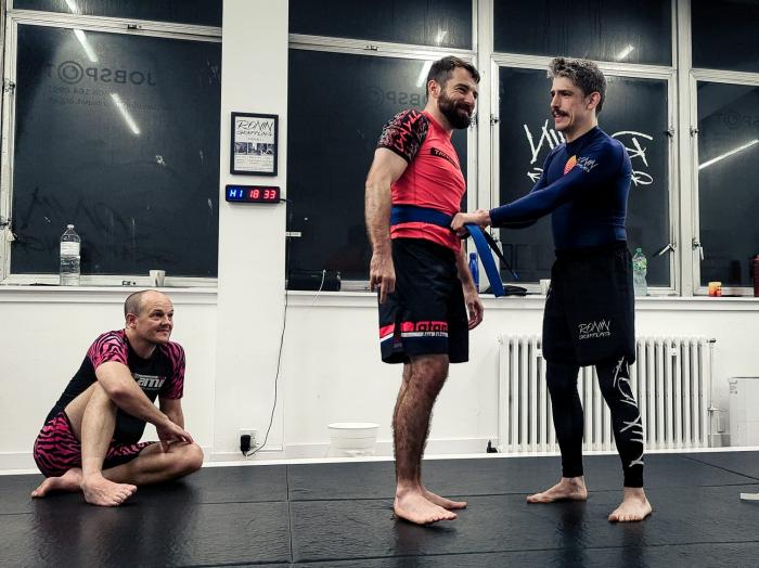 Blue belt · November 18, 2022 · Promoted by Giles Garcia