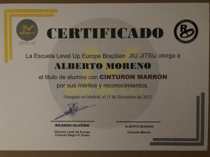 Brown belt · December 11, 2022 · Promoted by Ricardo Oliveira
