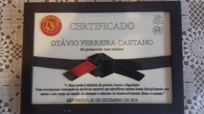 Black belt · December 2, 2016 · Promoted by Marco Antonio Barbosa