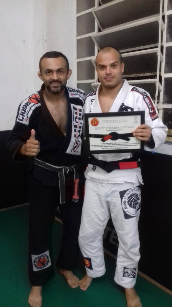 Me and sensei Nildo Nunes. When I received the Black Belt in B9