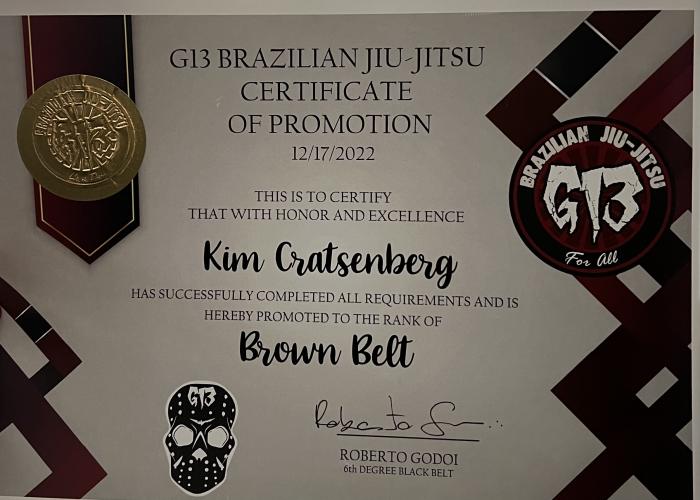 Brown belt · December 17, 2022 · Promoted by Roberto Godoi