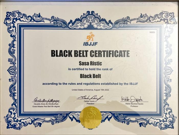 Black belt · June 4, 2022 · Promoted by Waldo Bautista Zapata
