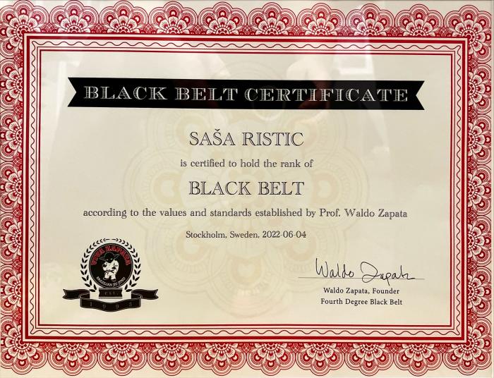 Black belt · June 4, 2022 · Promoted by Waldo Bautista Zapata