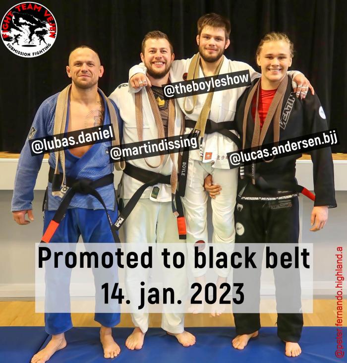 Black belt · January 14, 2023 · Promoted by Mads Maagaard