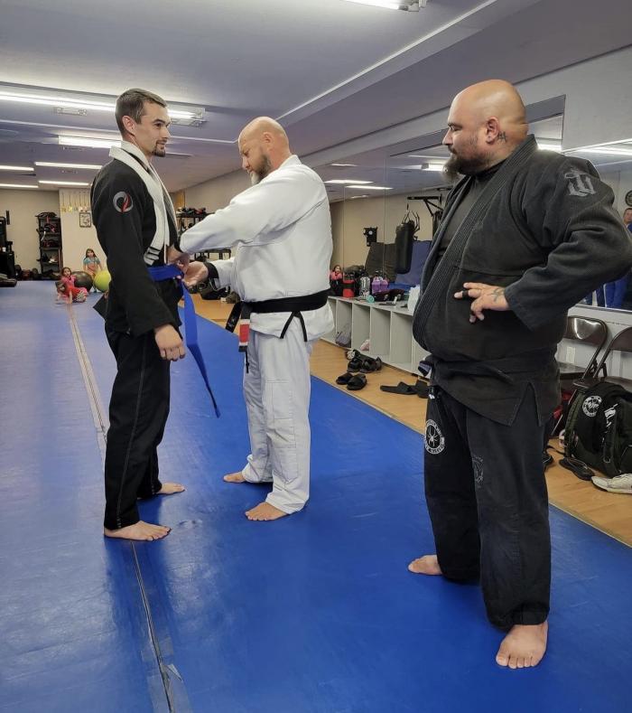 Blue belt · August 3, 2022 · Promoted by Michael Hoesley