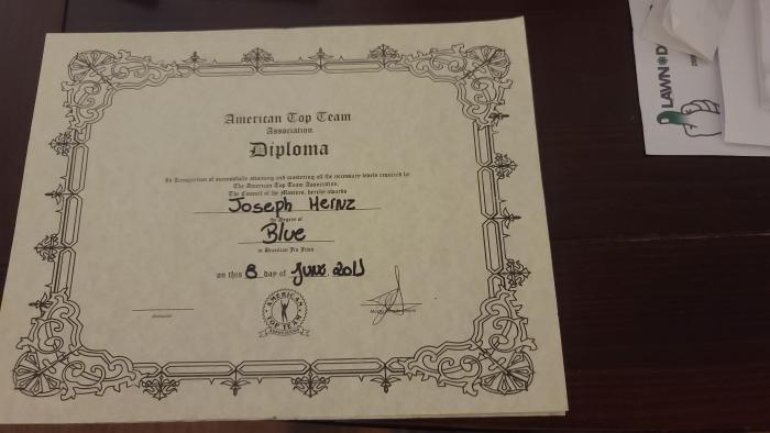 Blue belt · June 8, 2011 · Promoted by Junior Fernandes