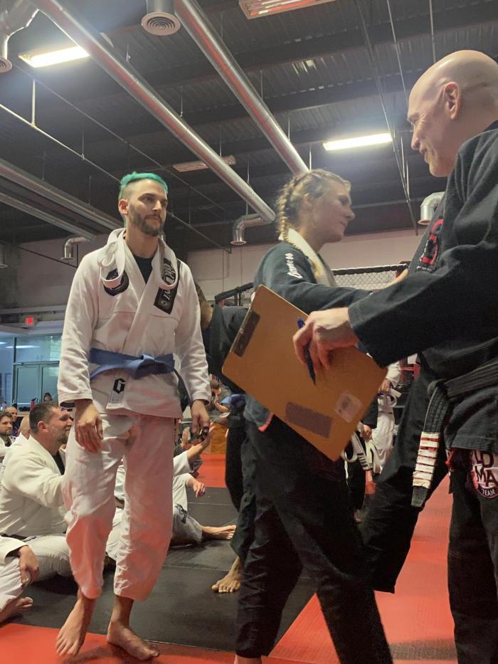 Blue belt · January 12, 2023 · Promoted by Kaleb Plank