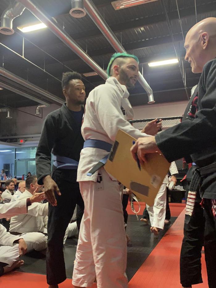 Blue belt · January 12, 2023 · Promoted by Kaleb Plank