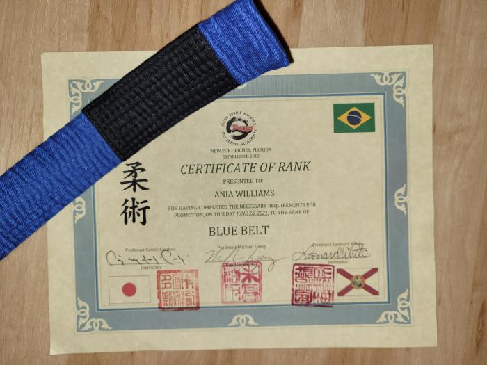 Blue belt · May 11, 2023 · Promoted by Gracie Humaita St. Pete