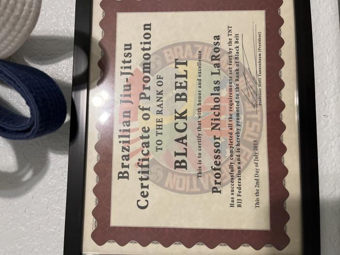 Black belt · July 2, 2018 · Promoted by Scott Tannenbaum