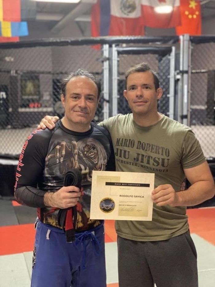 Black belt Certificate after the test