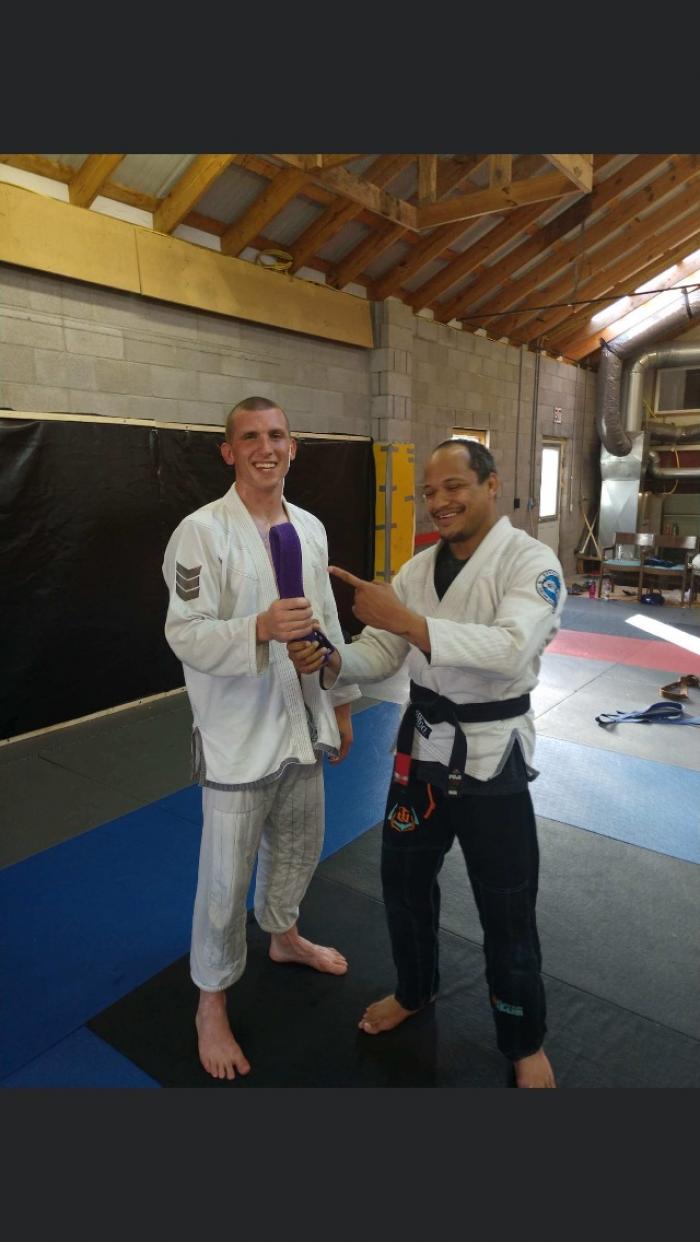Purple belt · June 22, 2018 · Promoted by Christopher Griffin