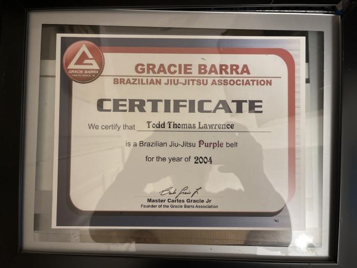 Purple belt · September 19, 2004 · Promoted by Daniel “Montanha” Nycz de Lima