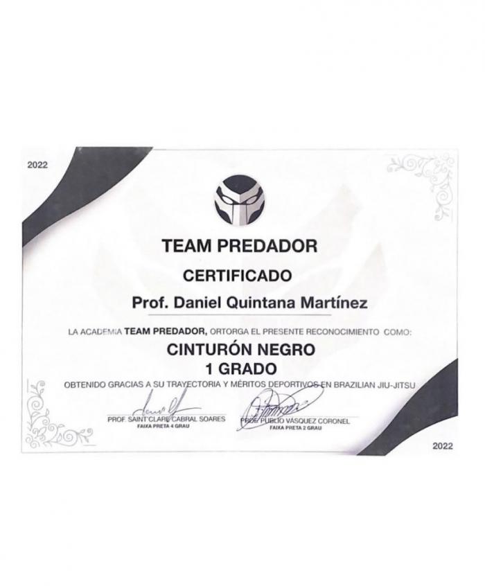 Black belt 1st degree · October 29, 2022 · Promoted by Saint Soares