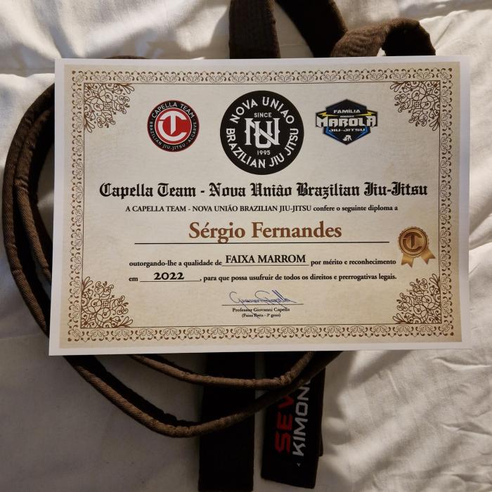 Brown belt · January 3, 2023 · Promoted by Giovanni Capella