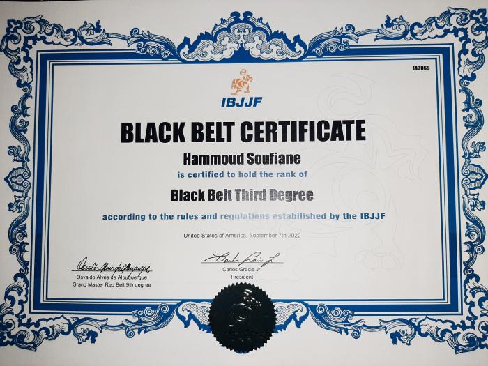Ibjjf 3rd degree black belt diploma  (https://ibjjf.com/certified-black-belts)