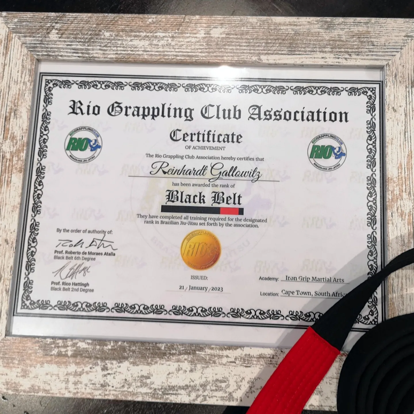 Black belt · January 21, 2023 · Promoted by Roberto Atalla