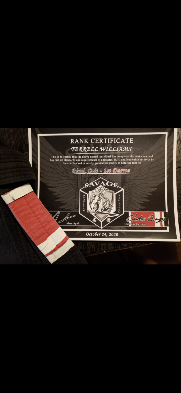 Black belt 1st degree · October 22, 2020 · Promoted by Marc Ayub
