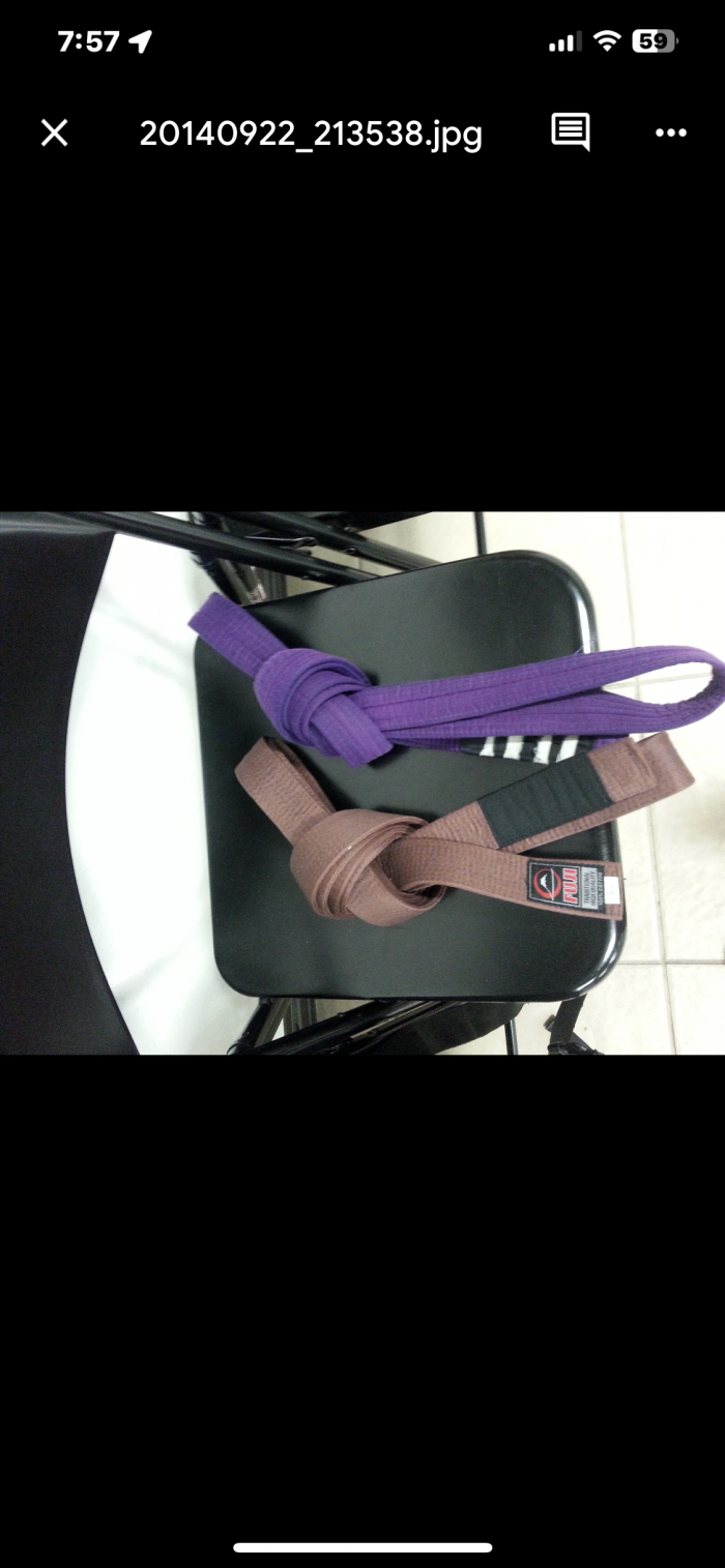 Brown belt · September 19, 2014 · Promoted by Christopher story