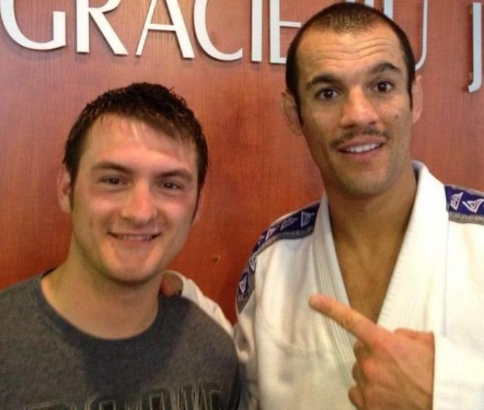 With Ryron Gracie after a seminar. I'm pretty sure he has the best mount escape technique in the world.