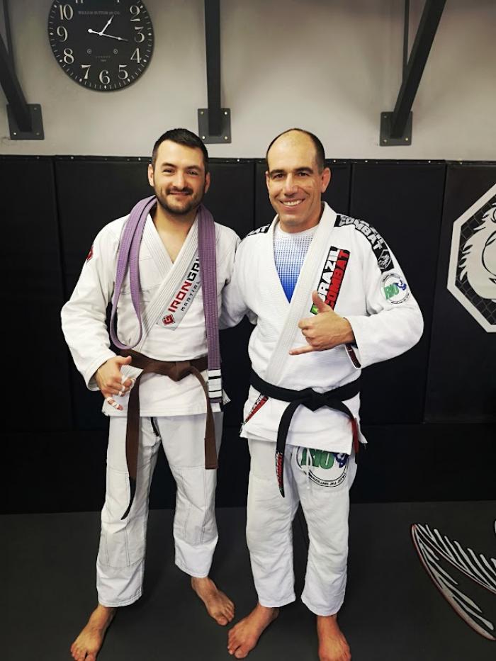 Received my Brown Belt from Prof. Roberto Atalla