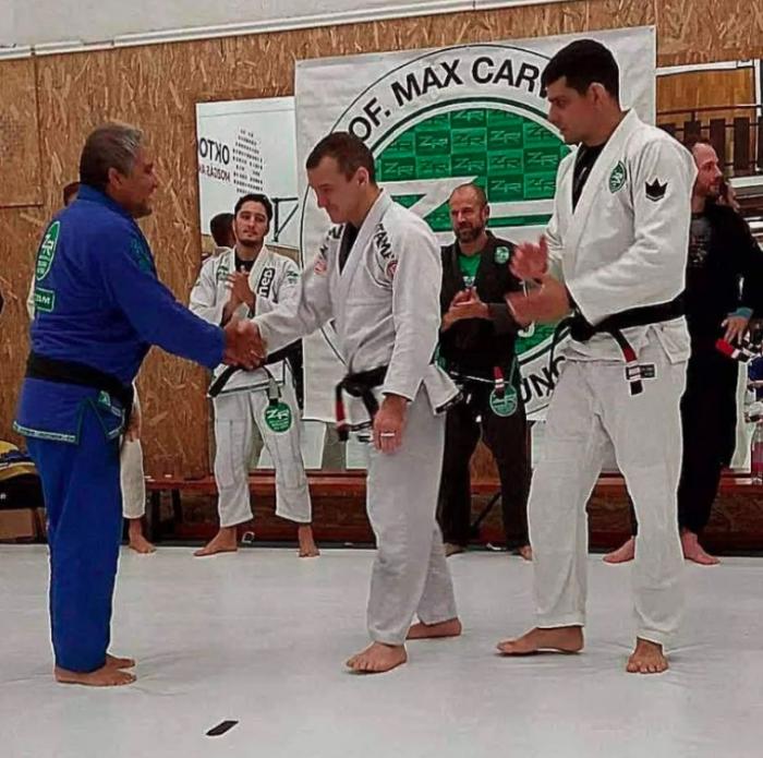 Black belt 1st degree · November 28, 2022 · Promoted by Maximiliano de Figueiredo Carvalho and José Olímpio da Rocha (Zé Radiola)