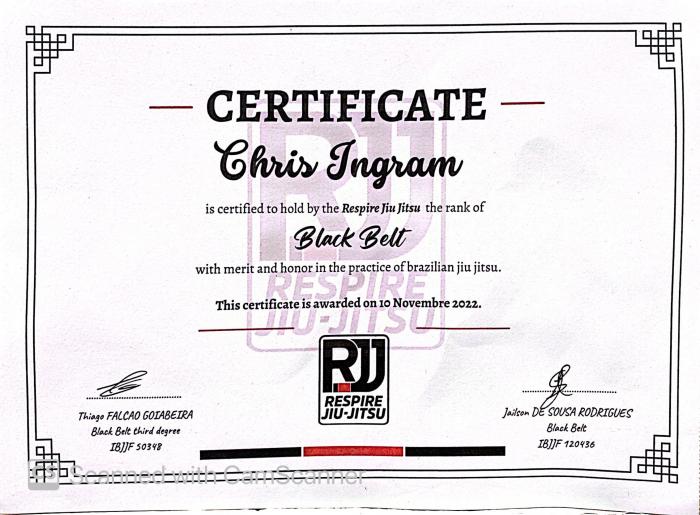 Black belt · November 10, 2022 · Promoted by Thiago Falcao Goiabeira