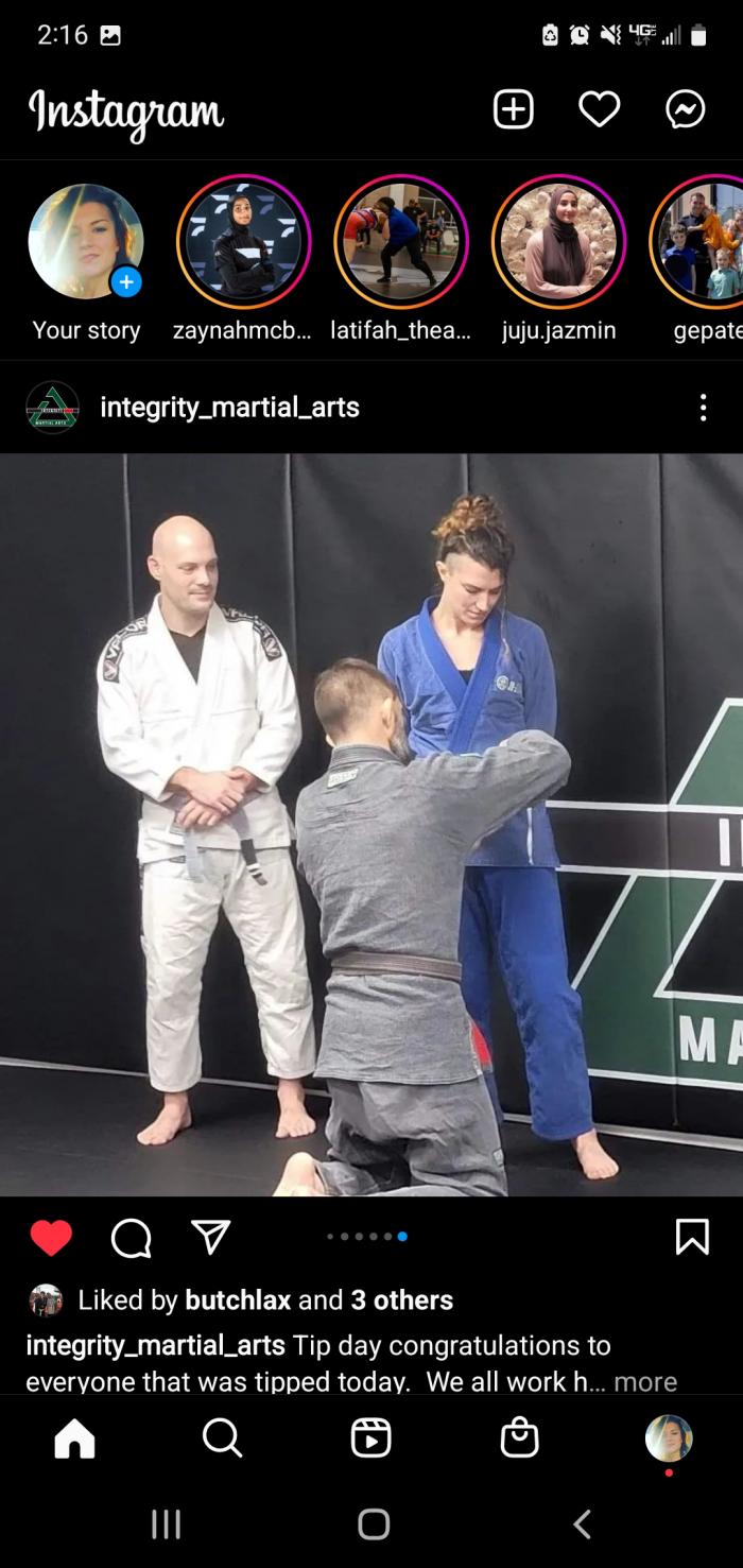 Blue belt · July 8, 2020 · Promoted by Rick Roberts