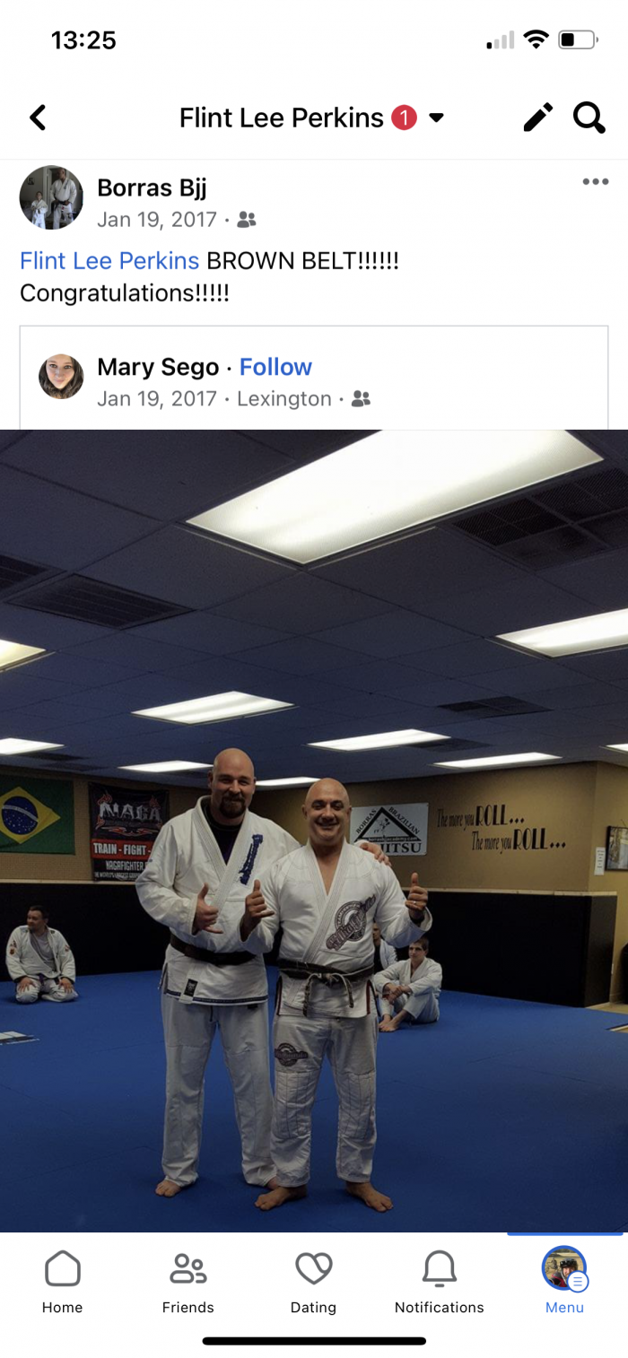 Brown belt · January 9, 2017 · Promoted by Jorge Borras