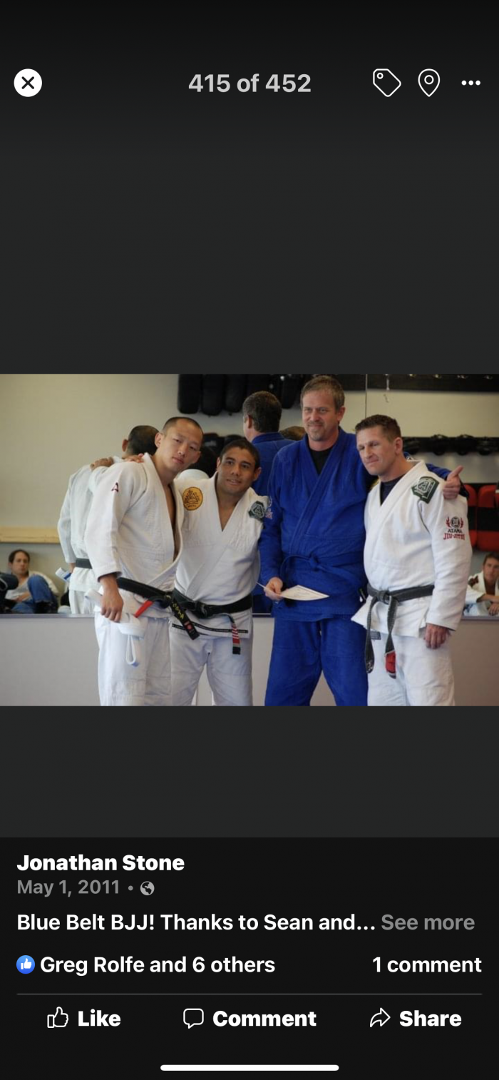 Blue belt · May 1, 2011 · Promoted by Sean Cooper