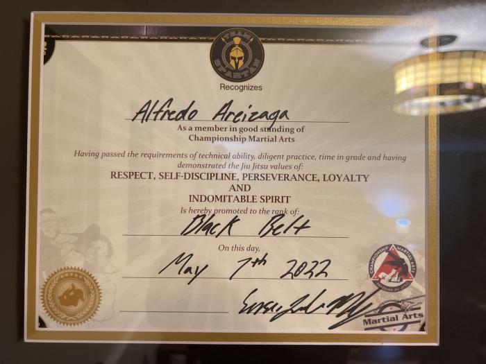 Black belt · May 7, 2022 · Promoted by Julius Mobley