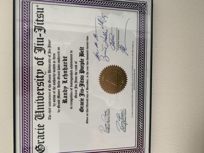 Purple belt · December 15, 2022 · Promoted by Jeff Kim
