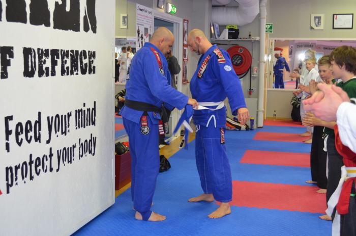 Blue Belt promotion by Marcelo "Yogui" Santiago