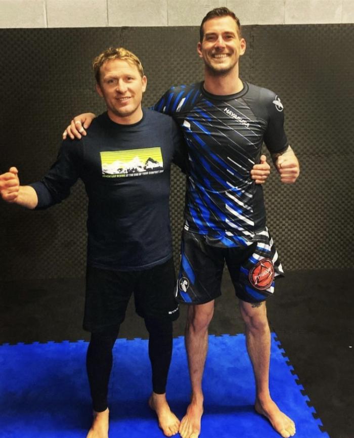 Training No gi with Chris Ellington at Avddon MMA circa 2018