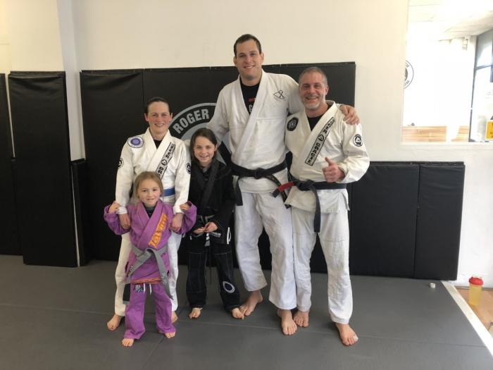 My jiu jitsu family with Roger Gracie at RGA