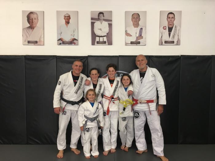My jiu jitsu family with Mauricio at RGA