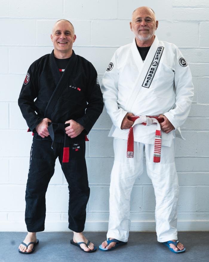 With my instructor Mauricio Motta Gomes at a seminar at Kingston Jiu Jitsu