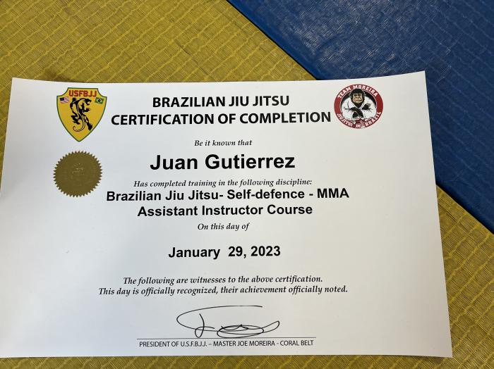 Joe Moreira 10 hour Instructor course