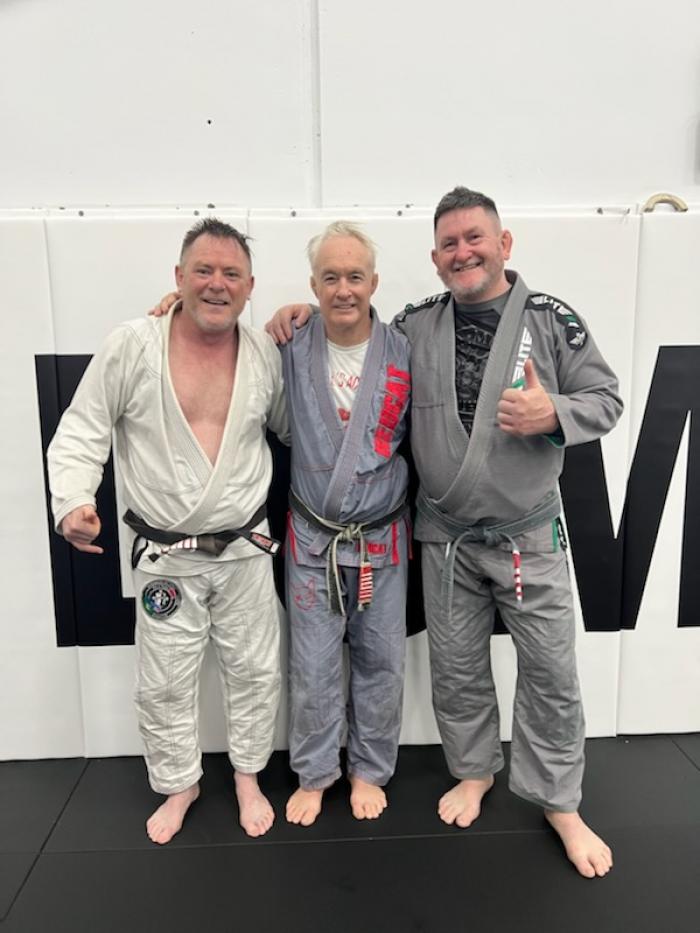 With John Will and Robbo after receiving my 3rd degree