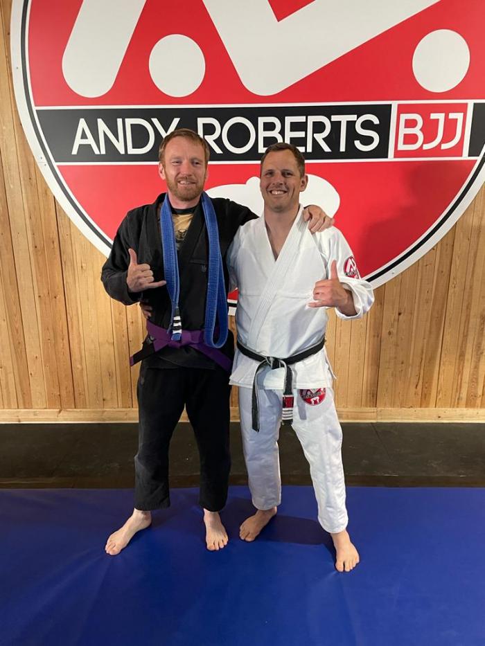 Purple belt · June 22, 2022 · Promoted by Andy Roberts (Andy Roberts BJJ)