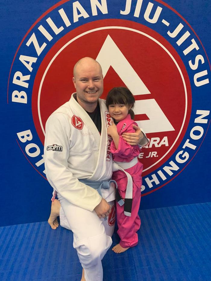 Daddy and Daughter Training Together