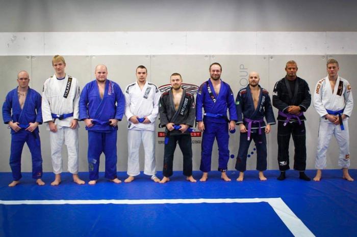 With others who received a new belt on February 14, 2014